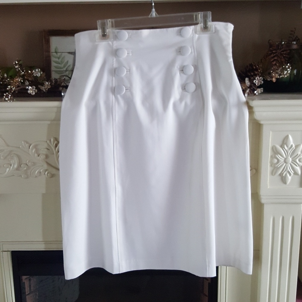white pencil skirt